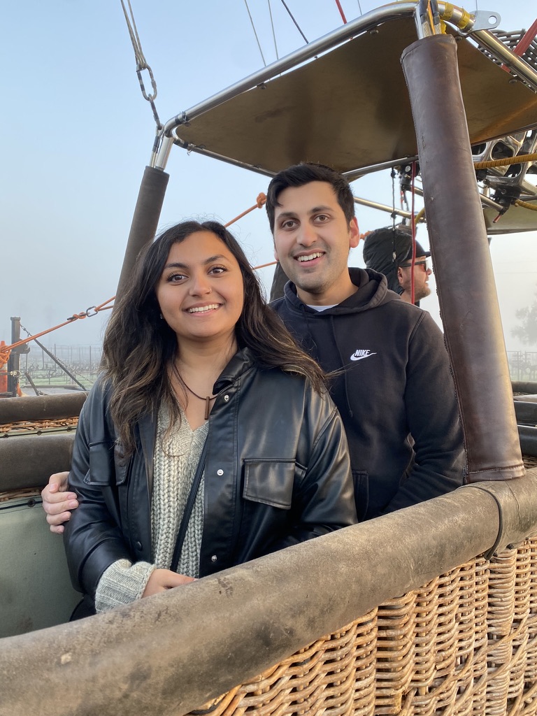 Us in a Balloon in Napa